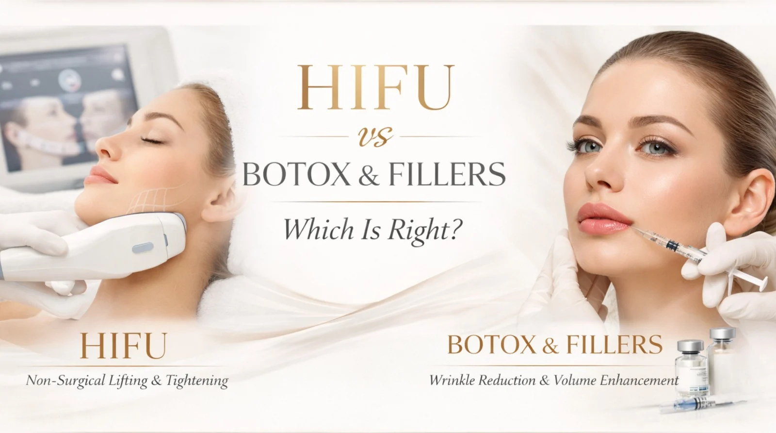 HIFU vs. Botox & Fillers: Which Anti-Ageing Treatment Is Right for You?