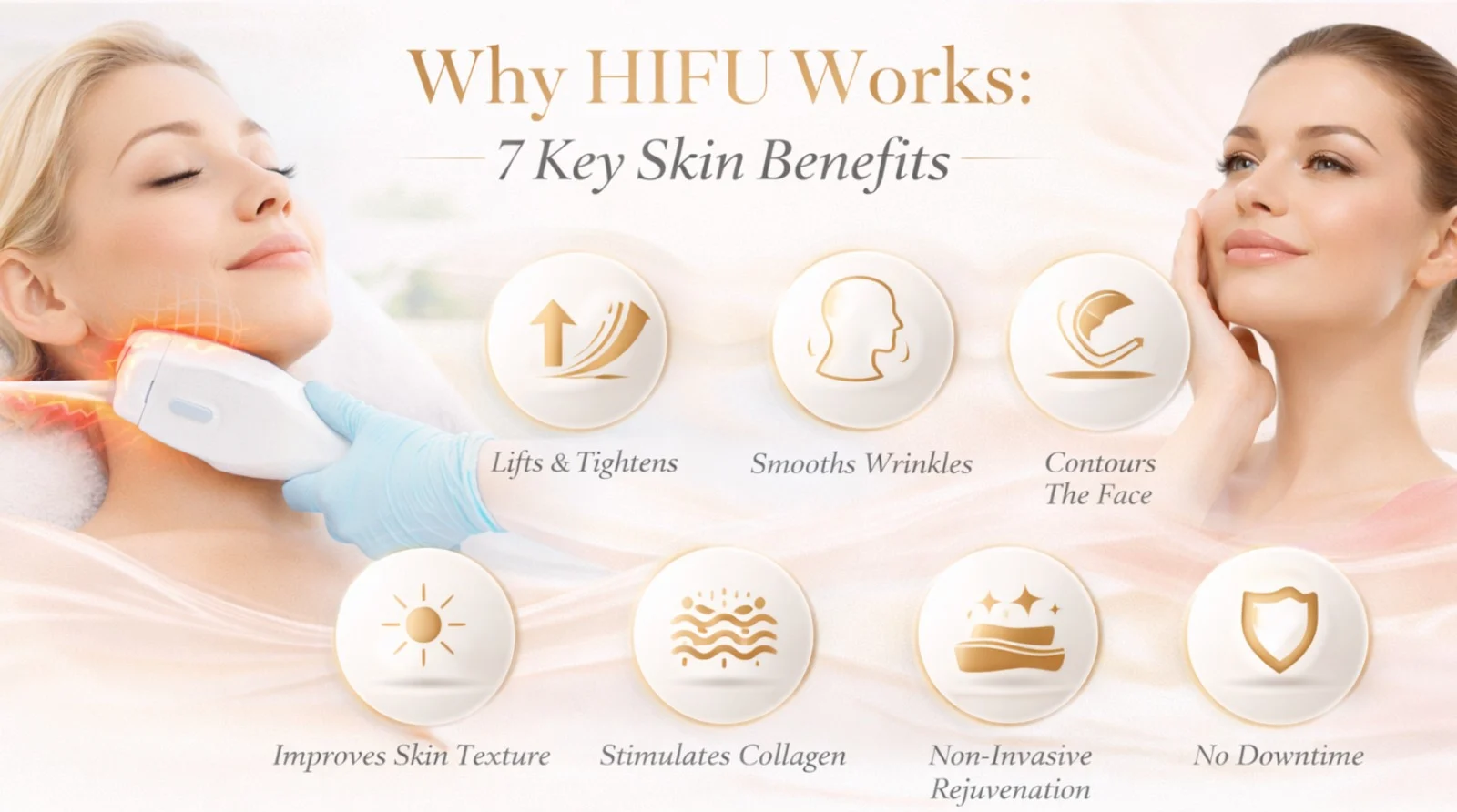 Top 7 Benefits of HIFU Face Lifting for Younger, Tighter Skin