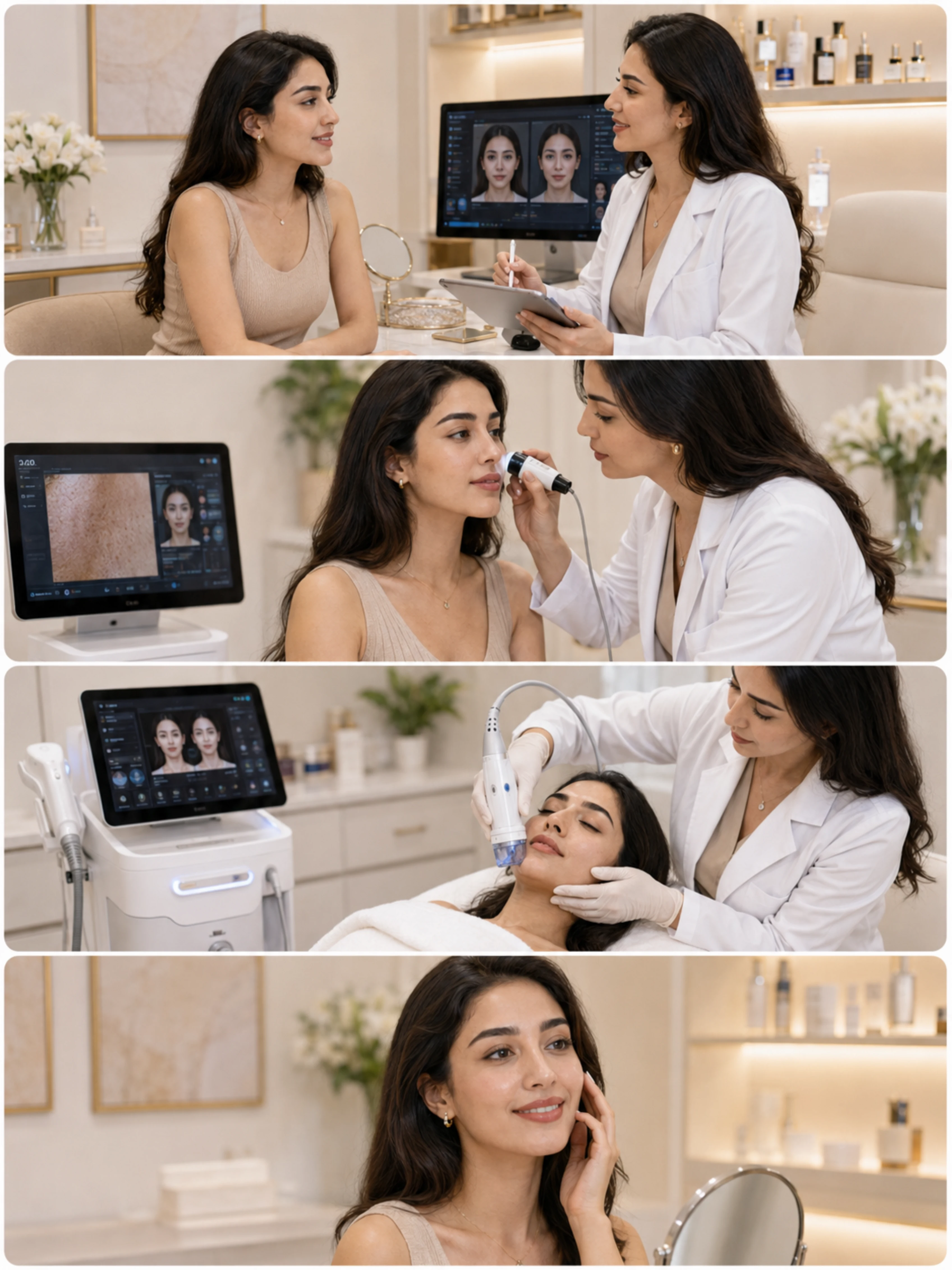 HIFU-Fractional-RF-Microneedling-steps