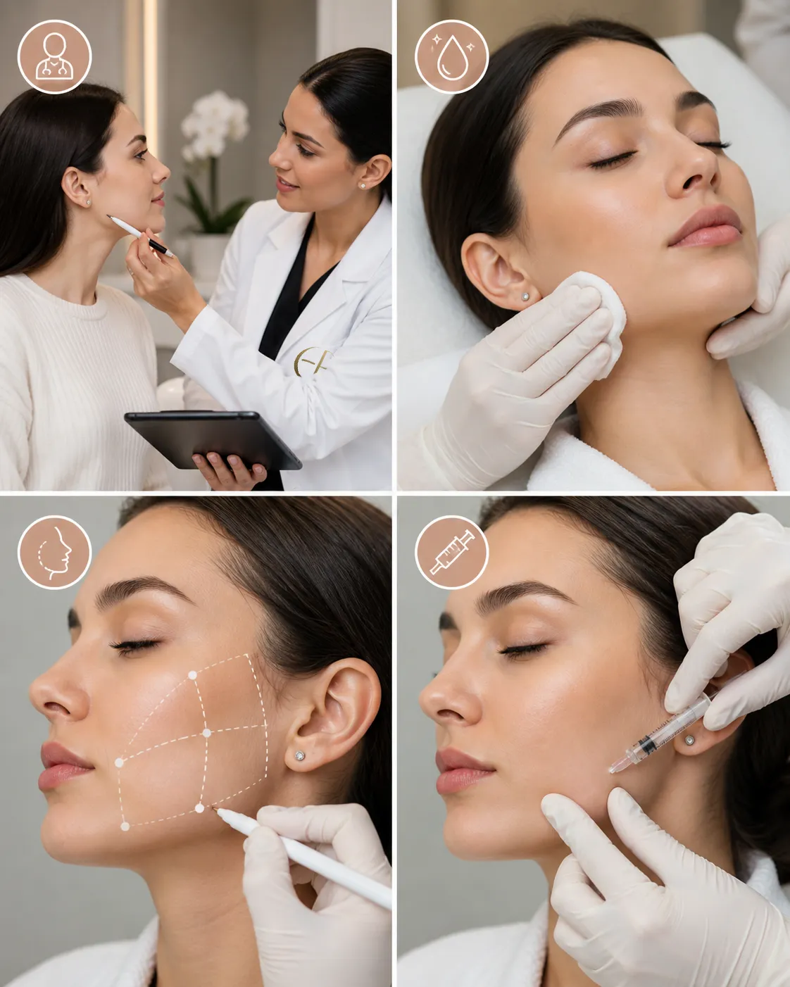 خطوات إجراء بوتوكس العضلة الماضغة (Masseter Botox)