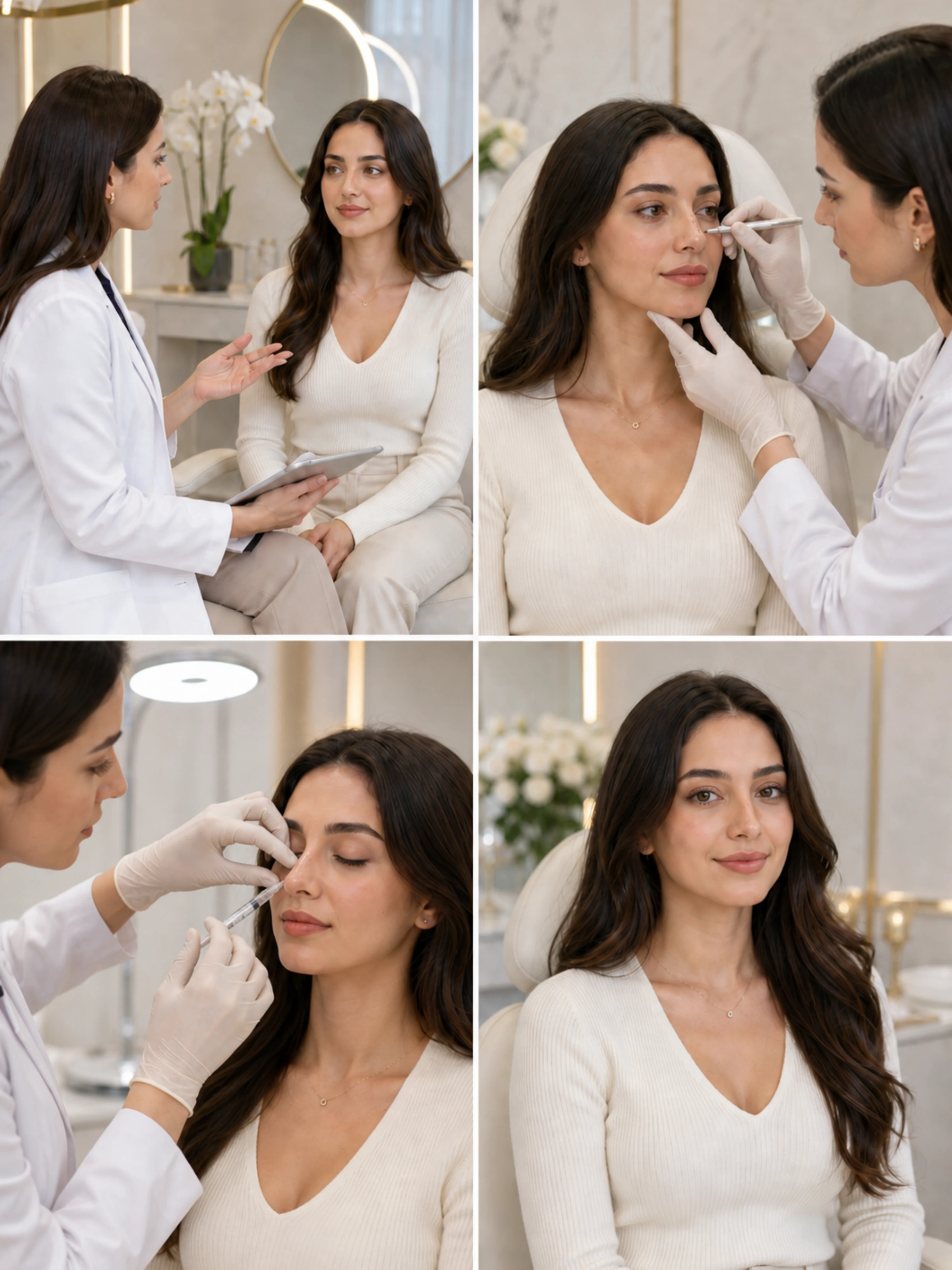 خطوات-تجميل-الأنف-بدون-جراحة-(فيلر-الأنف) خطوة-بخطوة