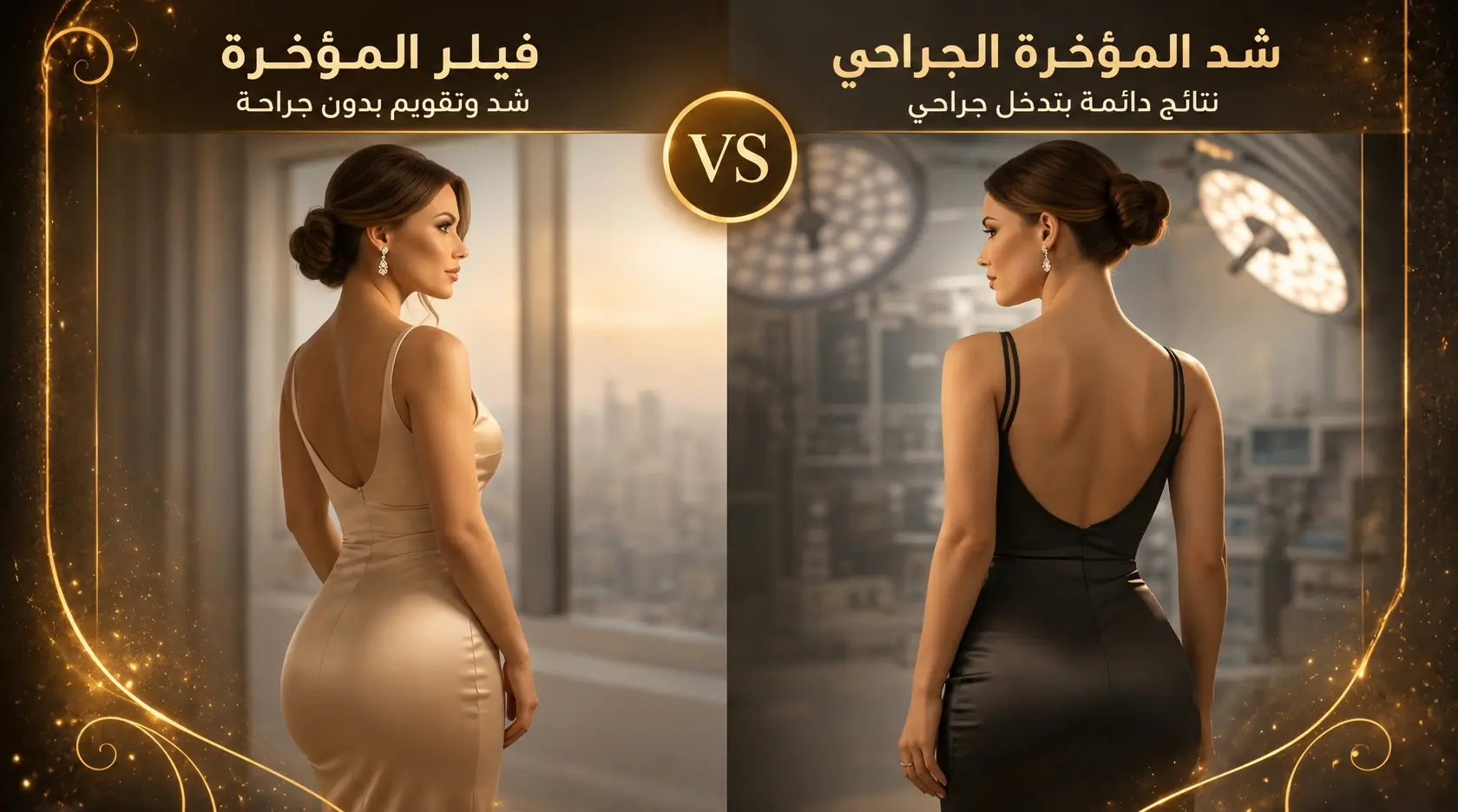 فيلر المؤخرة (Butt Filler) أم شد المؤخرة الجراحي: أيهما الخيار المناسب لك؟