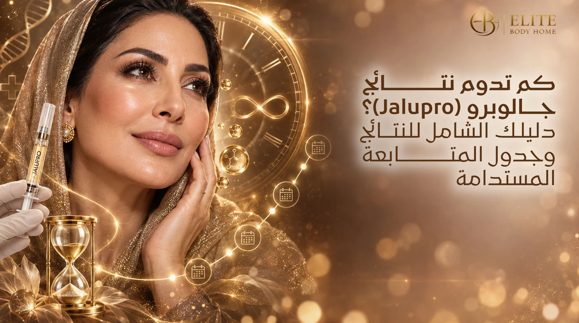 كم تدوم نتائج جالوبرو (Jalupro)؟ دليلك الشامل للنتائج وجدول المتابعة المستدامة
