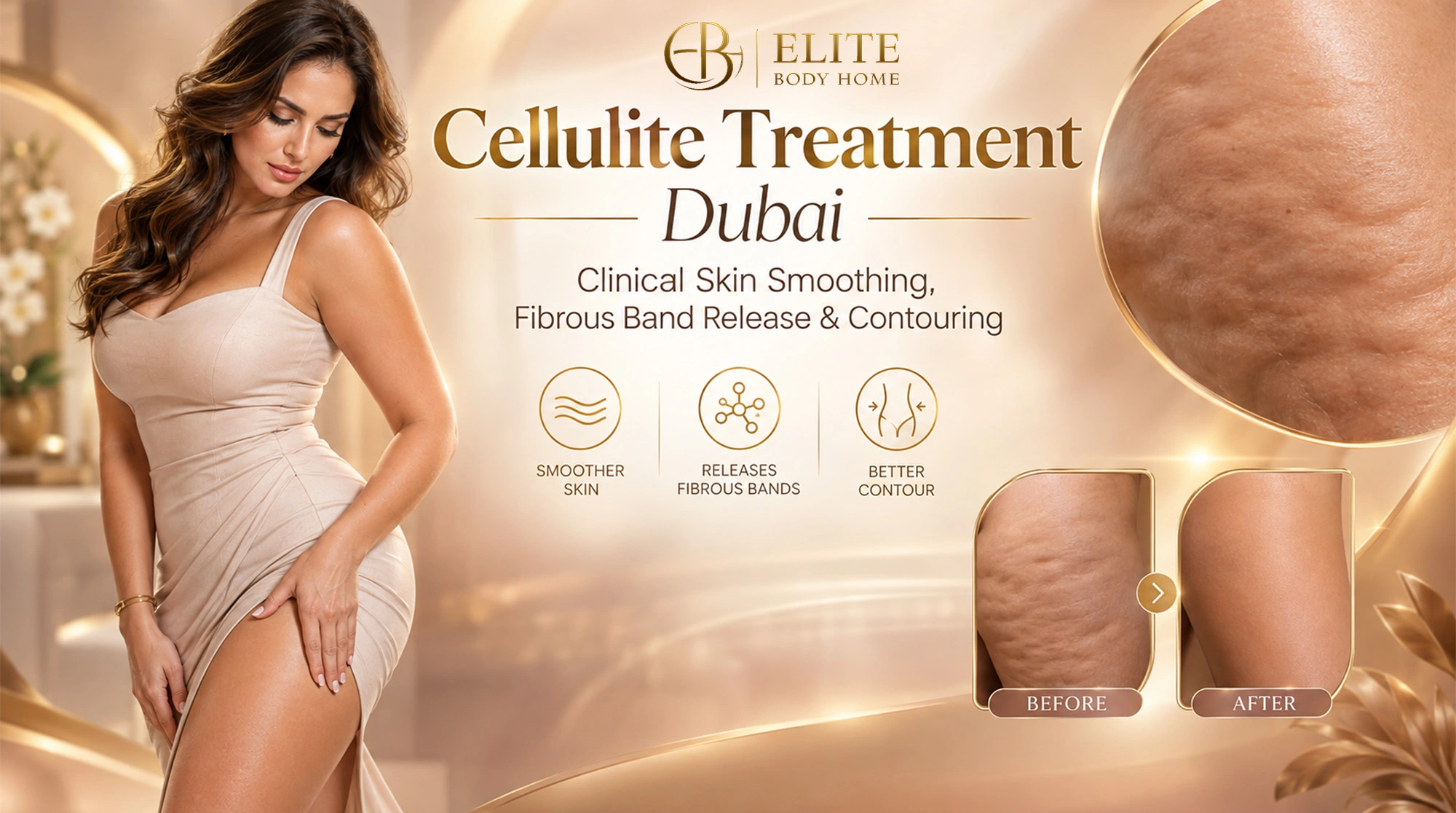 Cellulite Treatment Dubai: Clinical Skin Smoothing, Fibrous Band Release & Contouring