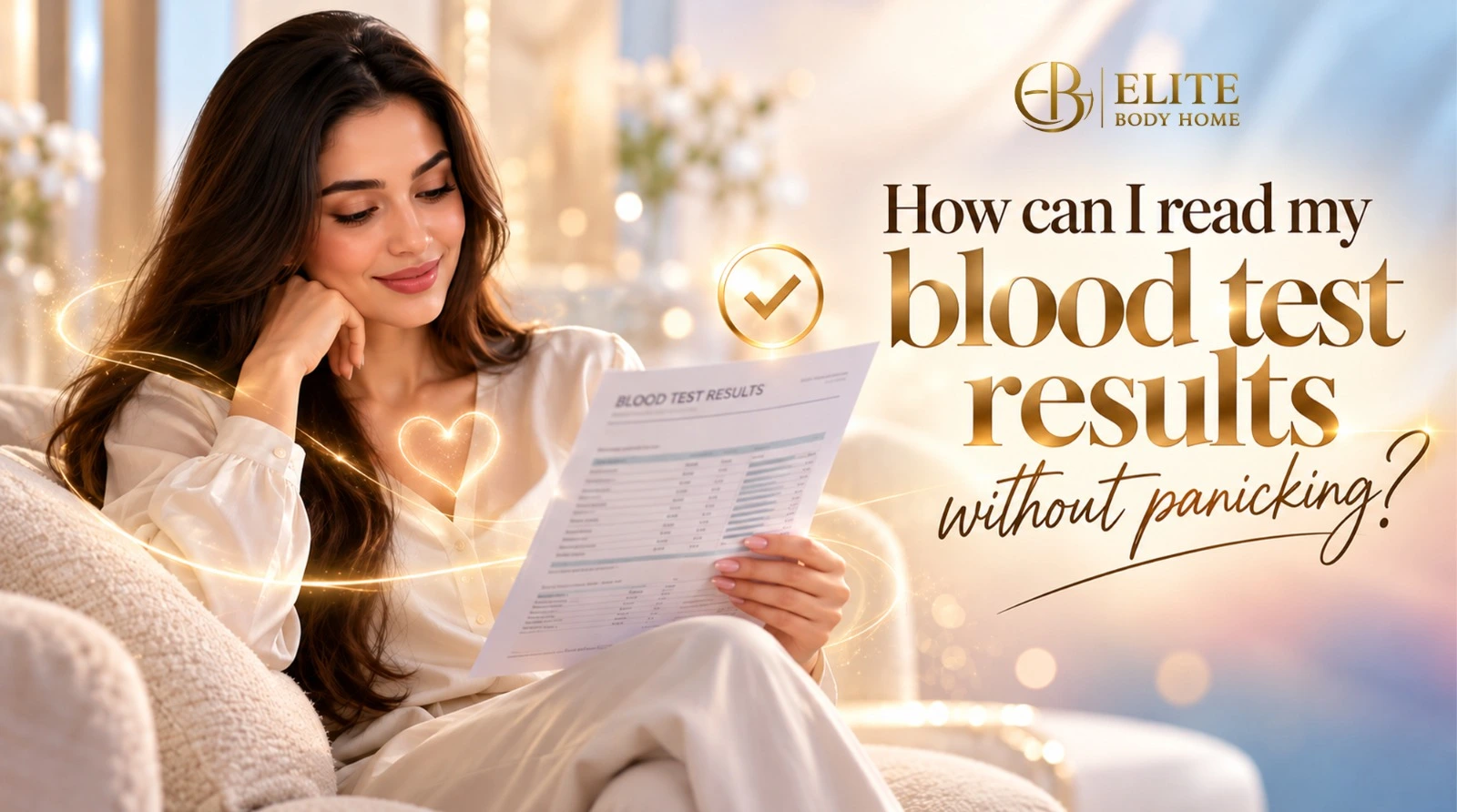 How can I read my blood test results without panicking?