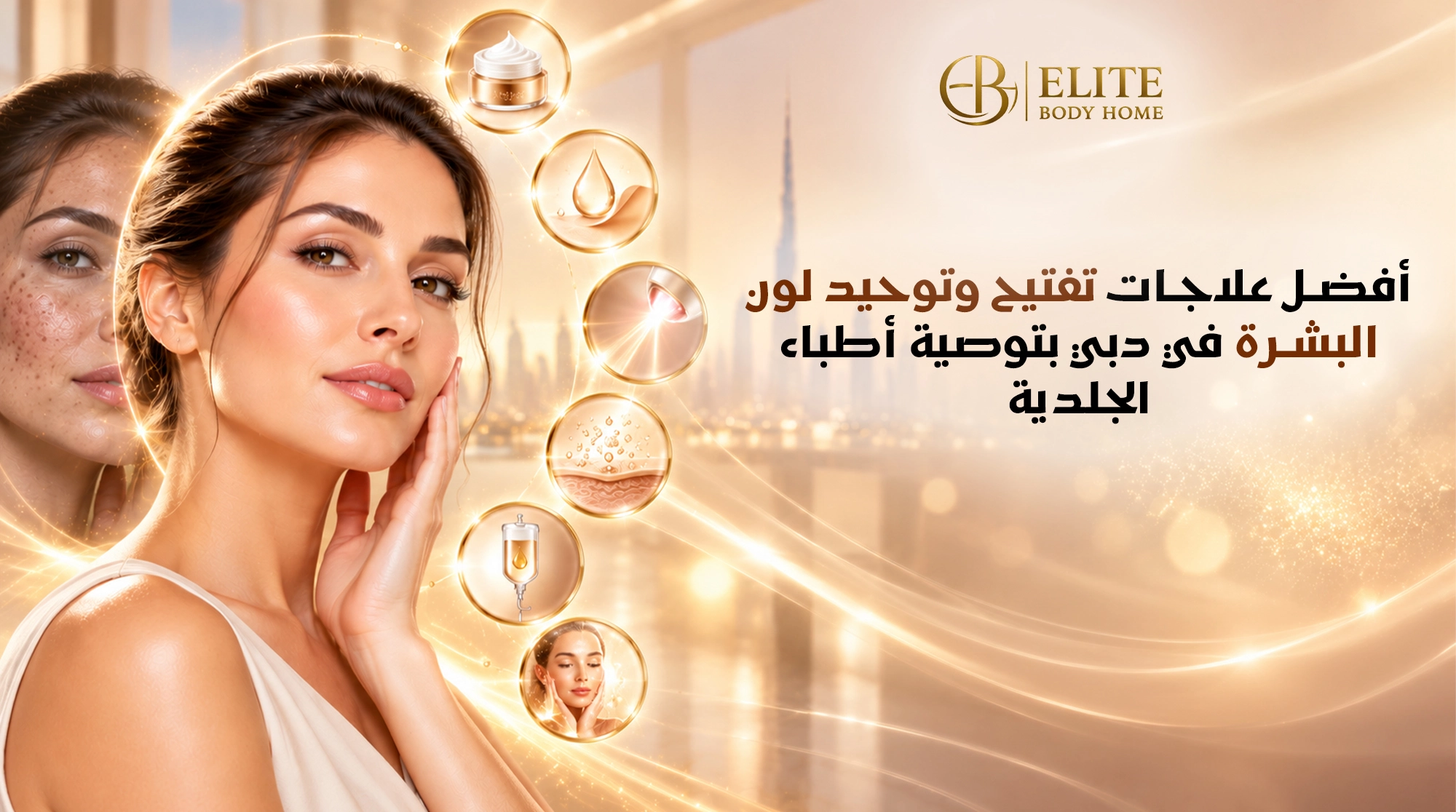 أفضل علاجات تفتيح البشرة في دبي بتوصية أطباء الجلدية